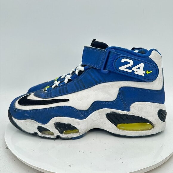 Nike Other - Nike Air Griffey Max 1 Men Size 8.5 354912-008 Platinum Midnight Navy Volt Shoes